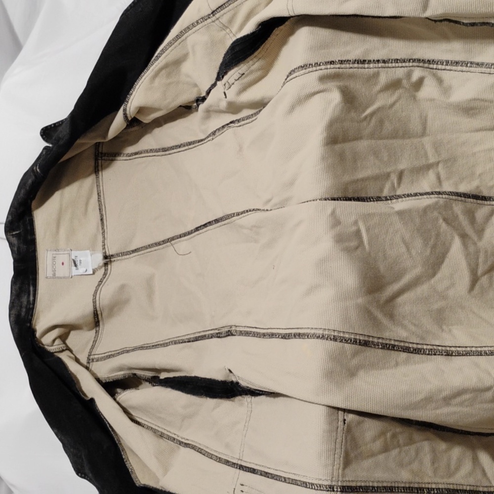 (X-63) SALE! RARE! Biscote Long Factory Distressed Jacket Sz.1 (No Buttons) - Picture 13 of 16